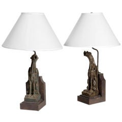 Pair of Gargoyle Table Lamps