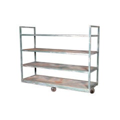 Vintage Industrial Shelves on Casters