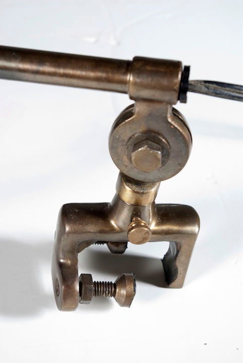 Navy Hospital Bed Clamp Lamp In Good Condition In San Francisco, CA