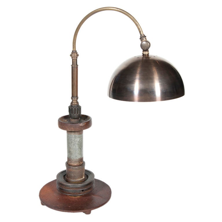 Industrial Parts Desk Lamp For Sale