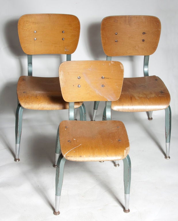 20th Century Vintage School Chairs
