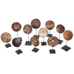 African Artifacts on Stands