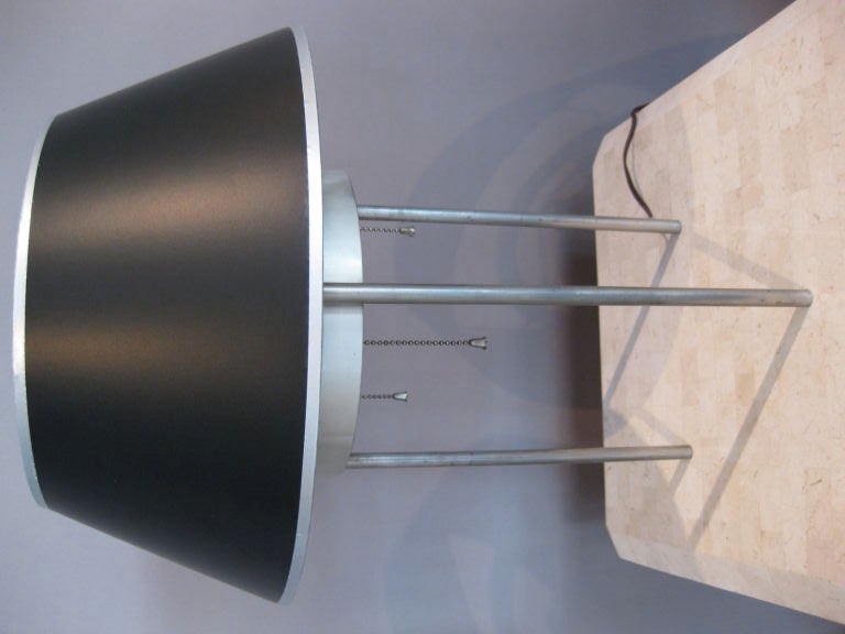 Benjamin Baldwin Three Legged Satin Chrome Lamp for Hansen 3