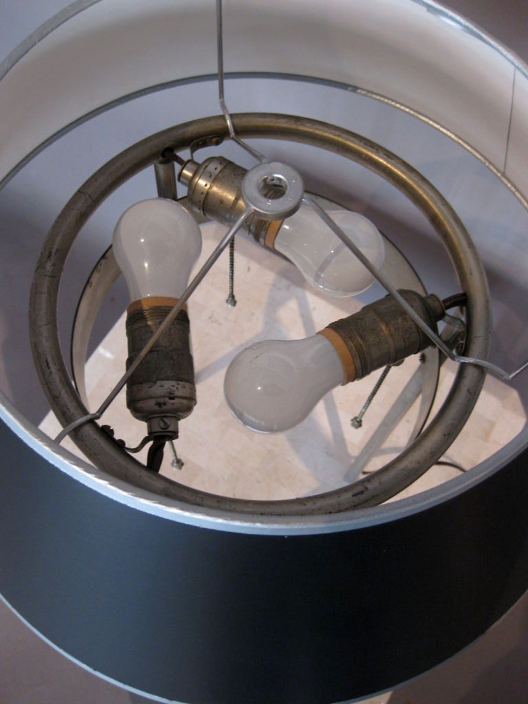 Benjamin Baldwin Three Legged Satin Chrome Lamp for Hansen 4