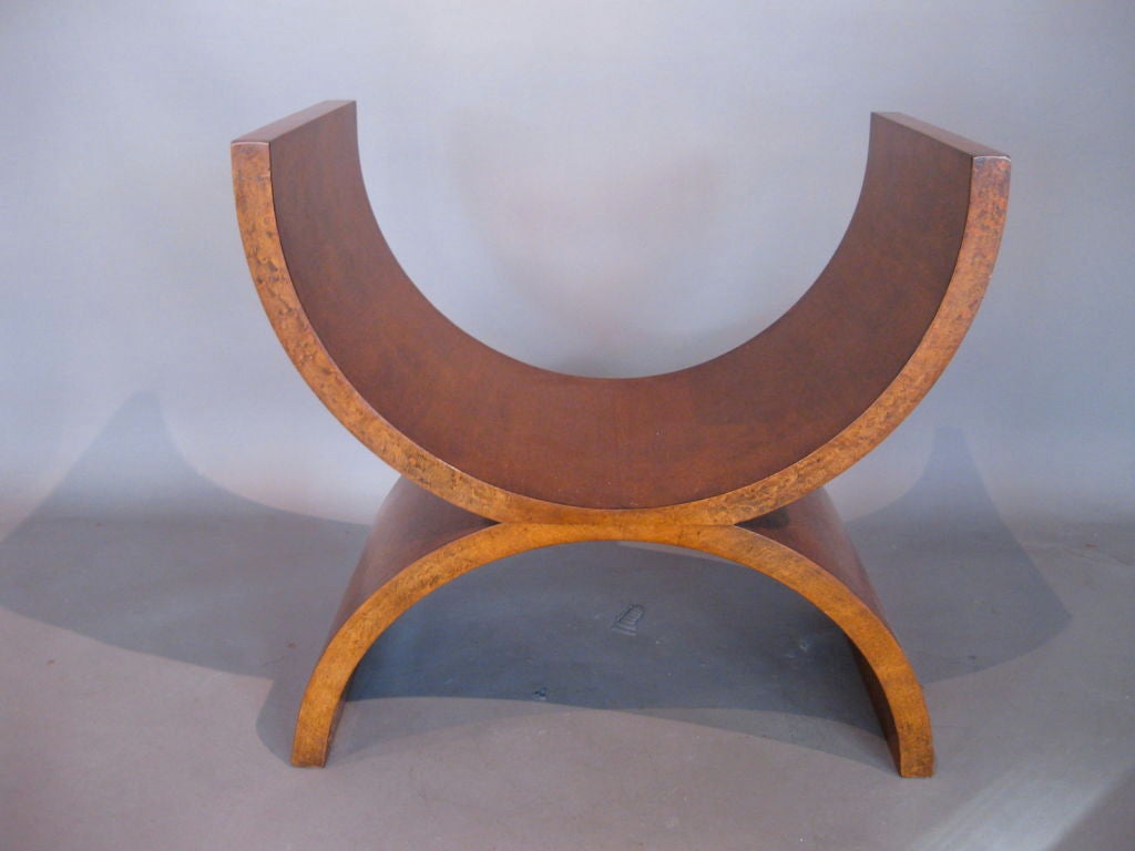 Pair Jay Spectre Thuya Burl Wood Benches 6