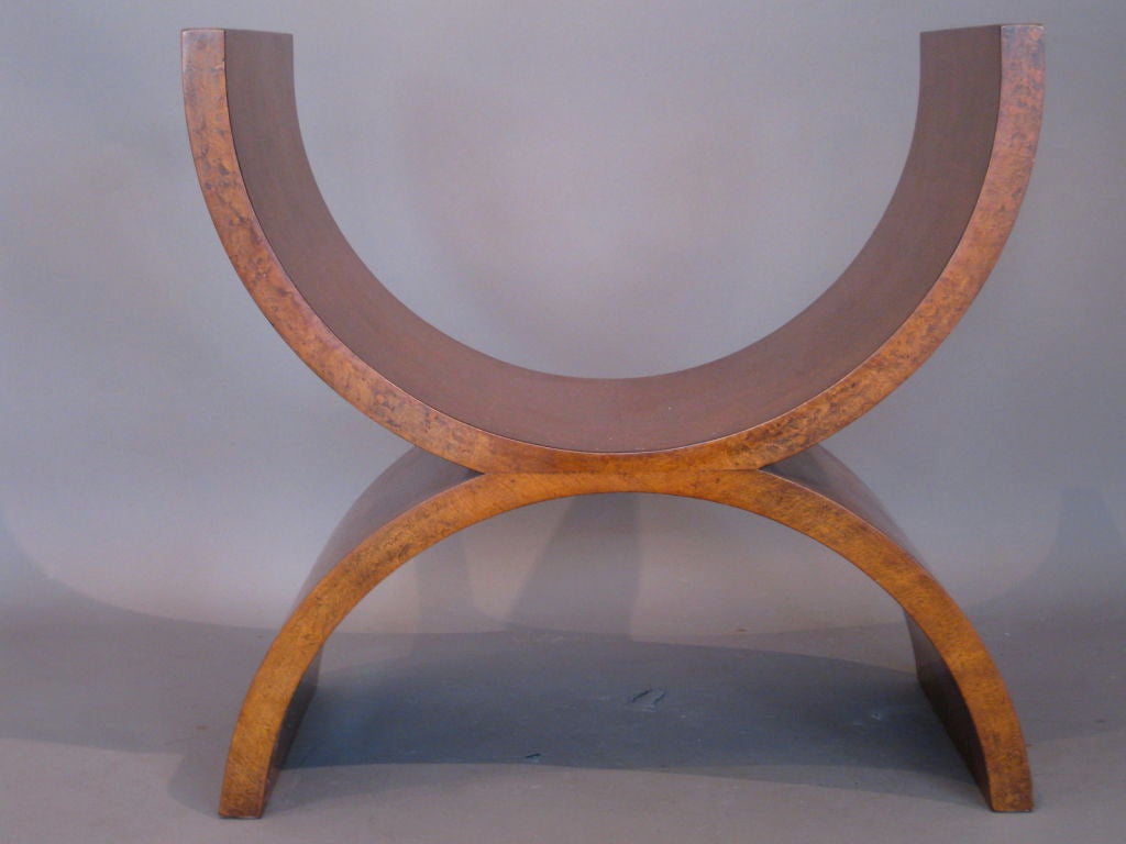 Pair Jay Spectre Thuya Burl Wood Benches 3