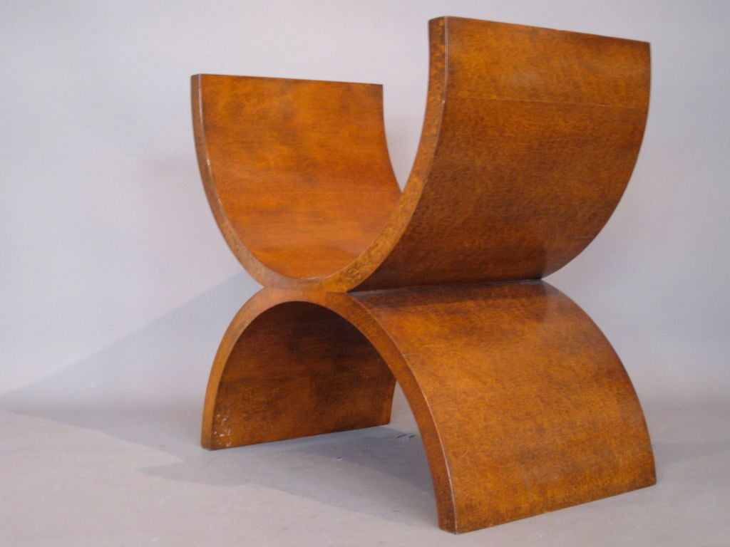 Pair Jay Spectre Thuya Burl Wood Benches 2