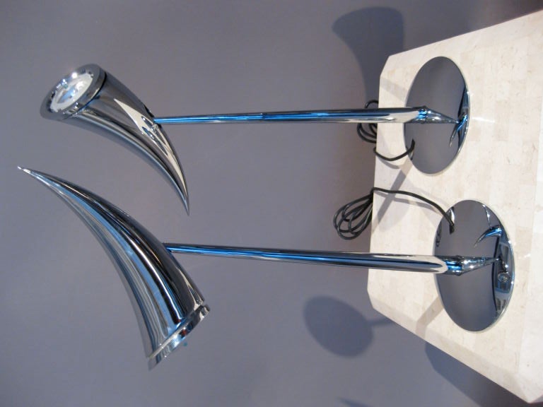 Vintage Pair Philippe Starck Ara Lamps for Flos 1988