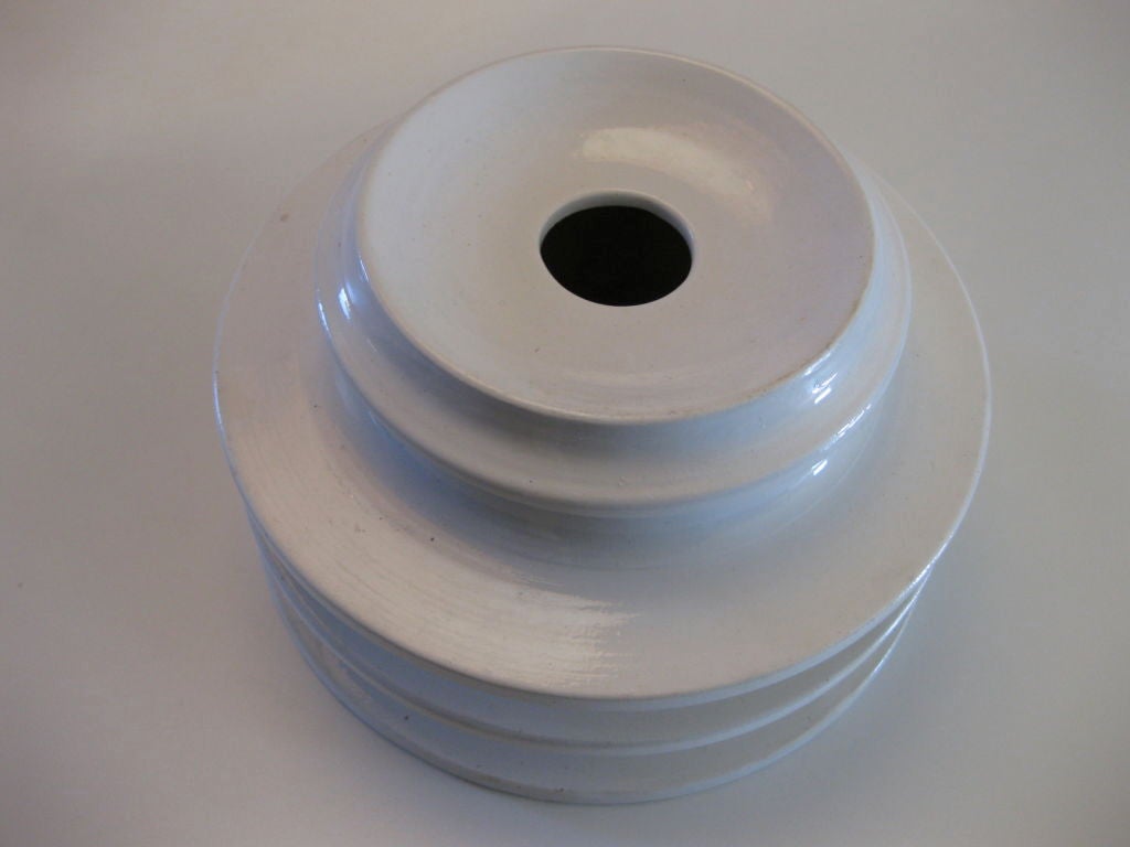 Rare Ettore Sottsass Rocchetti e Isolatori Ceramic Vase 1961 4