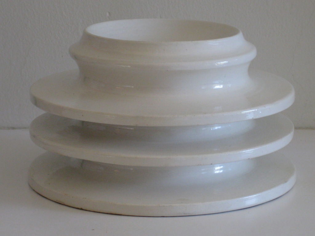 Italian Rare Ettore Sottsass Rocchetti e Isolatori Ceramic Vase 1961