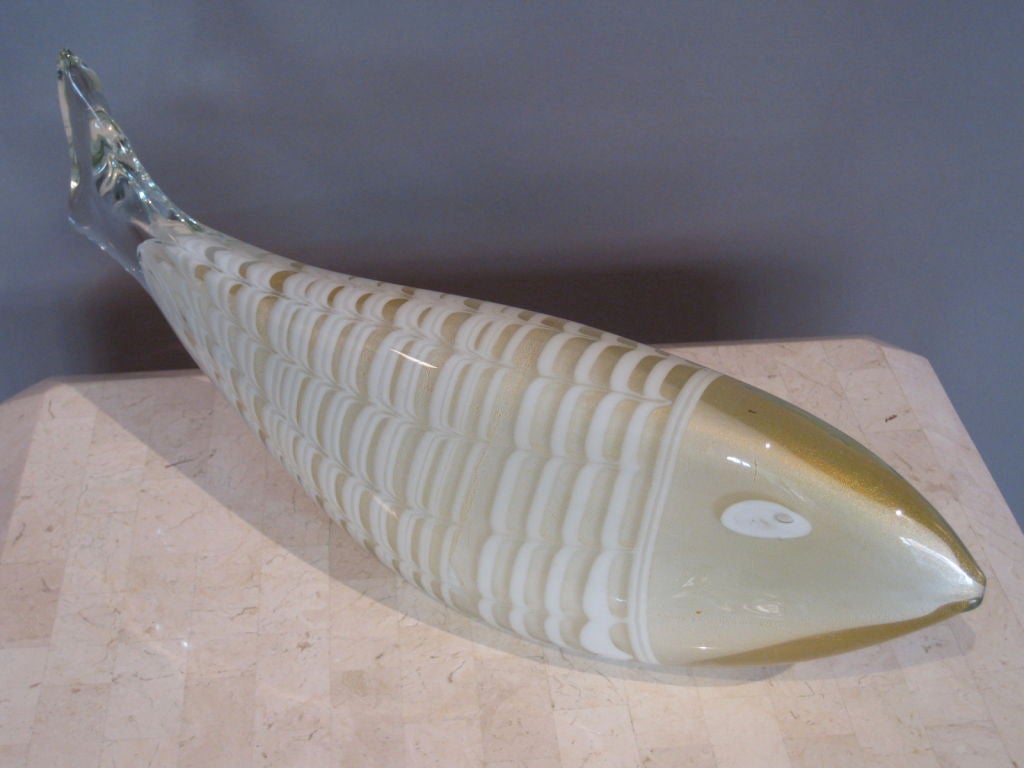 vintage murano glass fish large