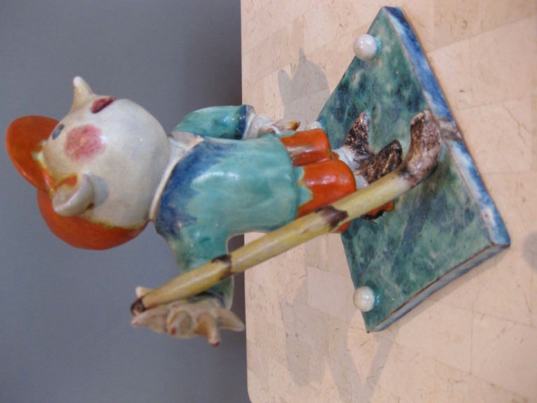 Walter Bosse Glazed Ceramic Golfer Wiener Werkstatte 2