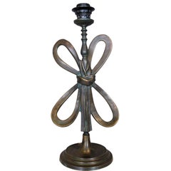 French Bronze "Bow" Lamp c.1930's