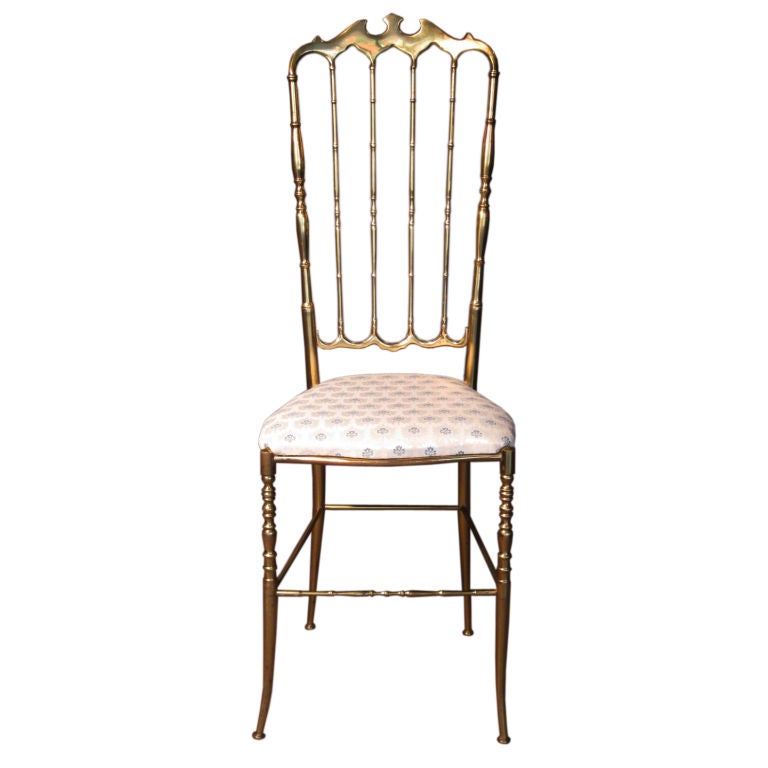 Italian Brass Chiavari Chair