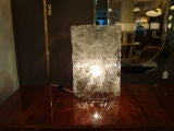 A Single All Glass Table Lamp by Mazzega