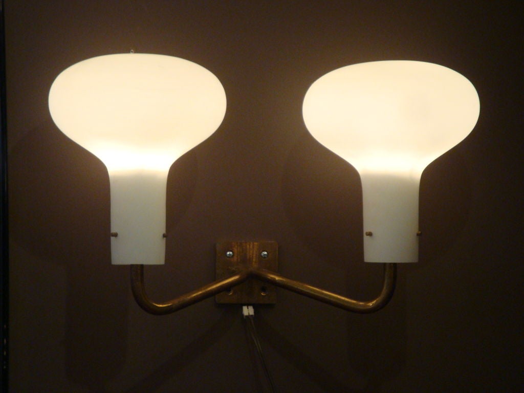 A Pair of Large Scaled Wall Sconces by Ignazio Gardella