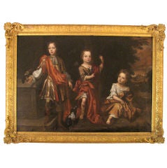 17th Century Portrait of  Children Attributed to William Gandy
