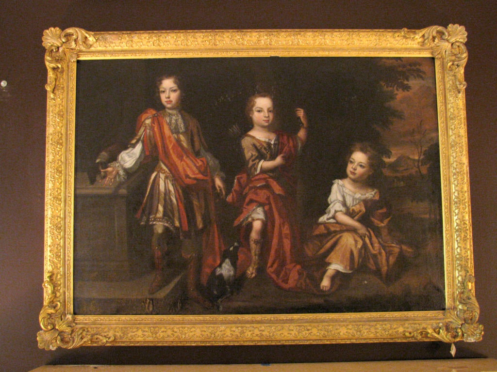 17th Century Portrait of  Children Attributed to William Gandy