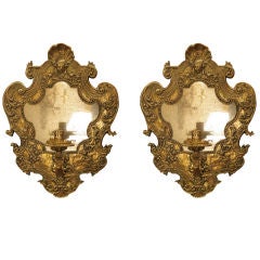 Pair of Louis XIV Style Single Light Sconce