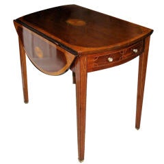 18th Century Mahogany and Satinwood Pembroke Table