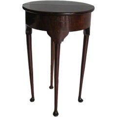 Flip Top Demilune Table