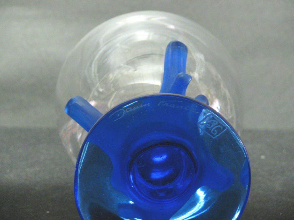 Exotic Daum Crystal Decanter In Good Condition In Dallas, TX