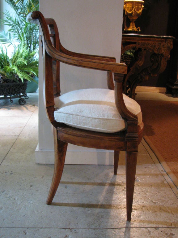 Pair of Carved Italian Chairs