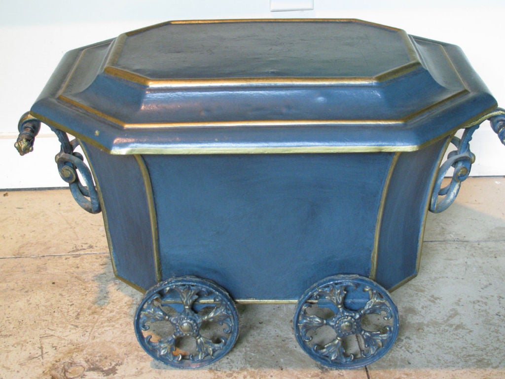 pair of english planters on wheels at 1stdibs pair of english planters on wheels at 1stdibs