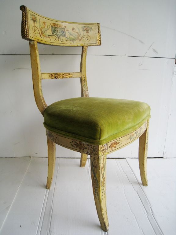 Hand Painted Italian Chair For Sale 7