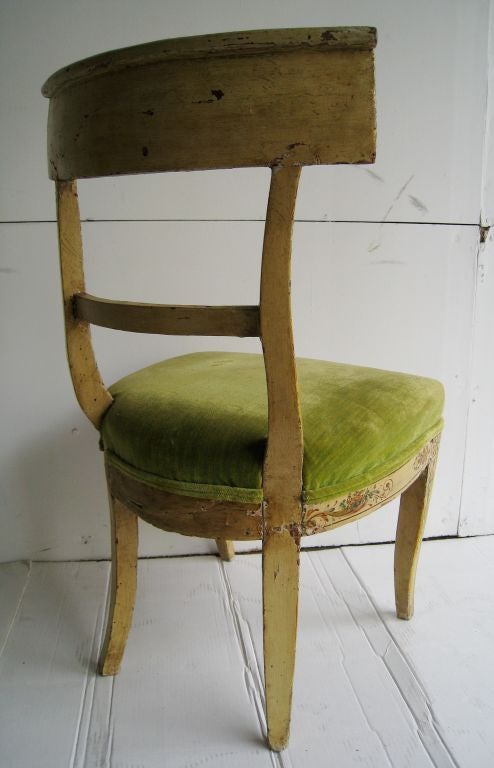 19th Century Hand Painted Italian Chair For Sale