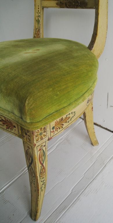 Hand Painted Italian Chair For Sale 5
