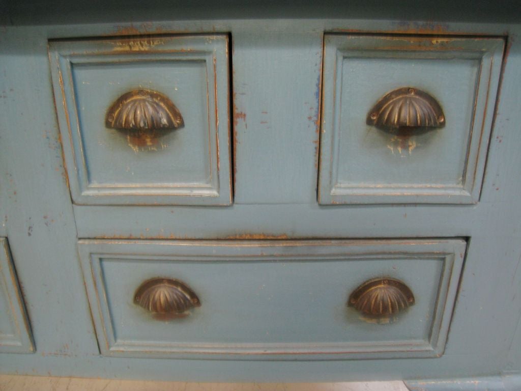 Mid-20th Century Painted Apothocary Cabinet For Sale