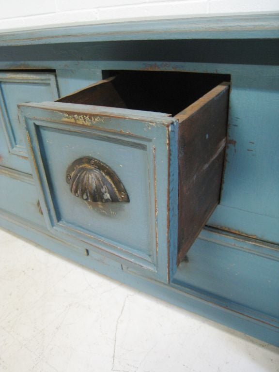 Brass Painted Apothocary Cabinet For Sale