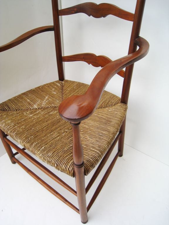 Oversize Ladder Back Armchair For Sale 3