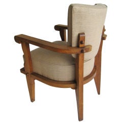 French 1940s Charles Dudouyt Arm Chair