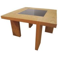 Modernist Wood and Glass Cocktail Table 9