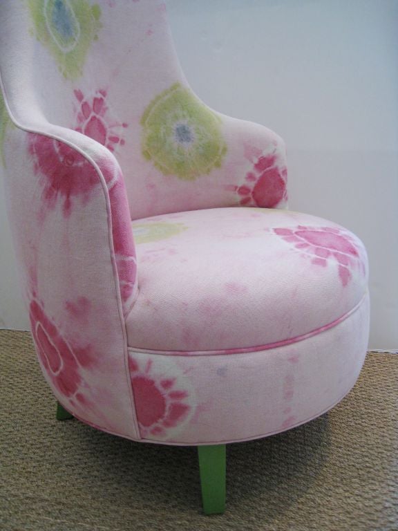 Wood Custom Tie Dye Chair For Sale