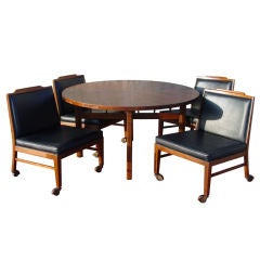 Harvey Probber Game Table and Chairs