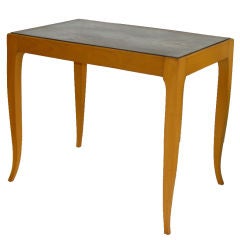 Lovely Beech and Mirror Side Table