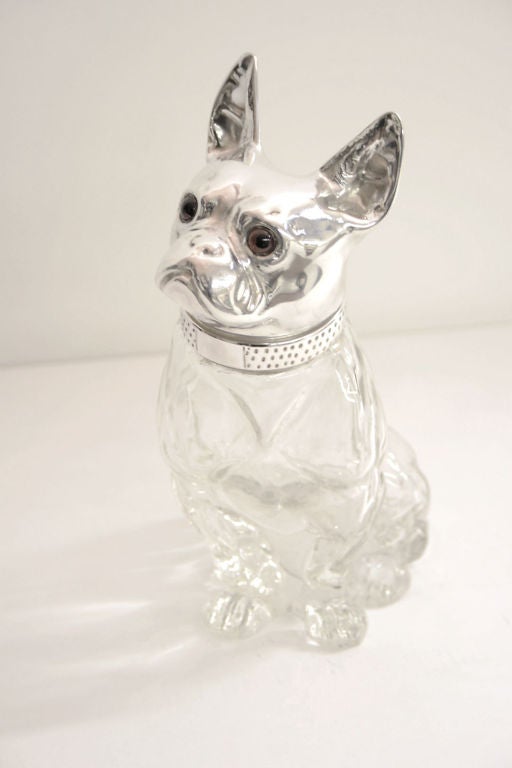 French bulldog decanter discount