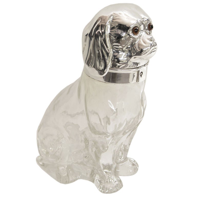 King Charles Cavalier Spaniel Decanter. For Sale