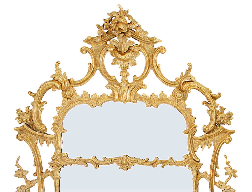 A George III Carved Giltwood Mirror