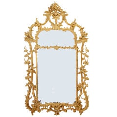 A George III Carved Giltwood Mirror