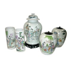 Various Chinese Porcelain Famille Rose Jars and Vases