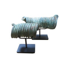 Antique Igbo, Coiled Bracelet Currency from Nigeria