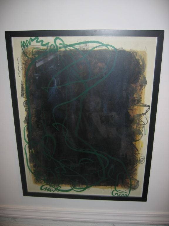 Negulesco Framed Drawing In Good Condition In Dallas, TX