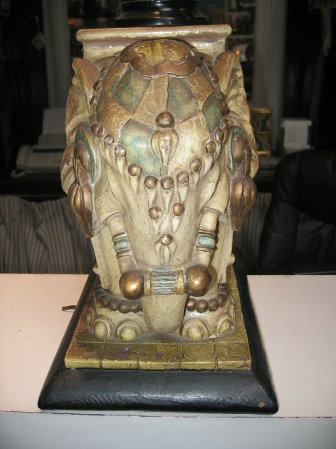 Indian Elephant Table Lamp 3