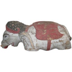 Antique Hand Carved Goan Indian Elephant