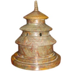 Hand-Carved Jade Pagoda