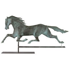 Large 19th Century Running Horse Weathervane, Colonel Patchen